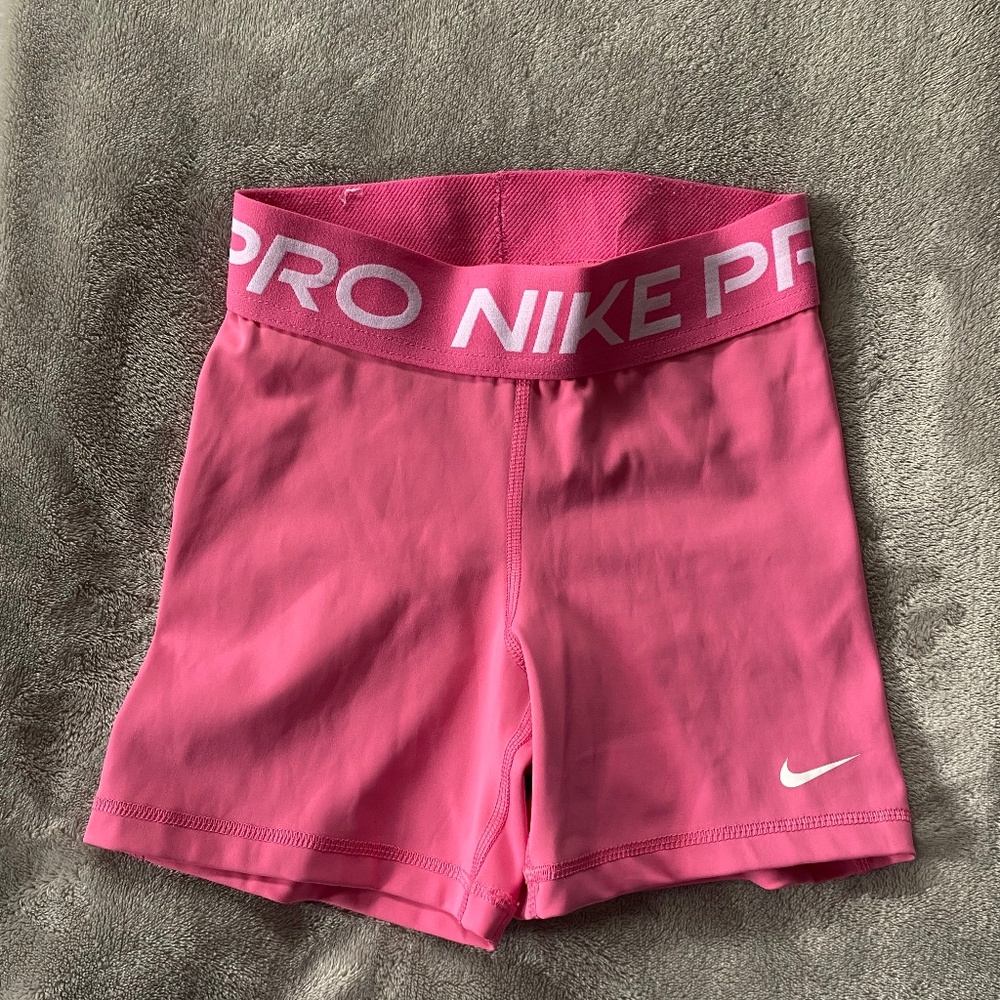 Hot Pink Nike Pro Spandex Shorts Size XS